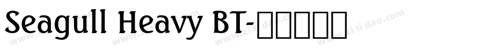 Seagull Heavy BT字体转换